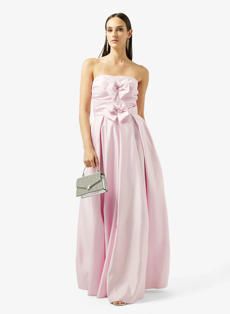 Namshi x  A-line Ball Gown With Statement Bow for Women | Best Price UAE